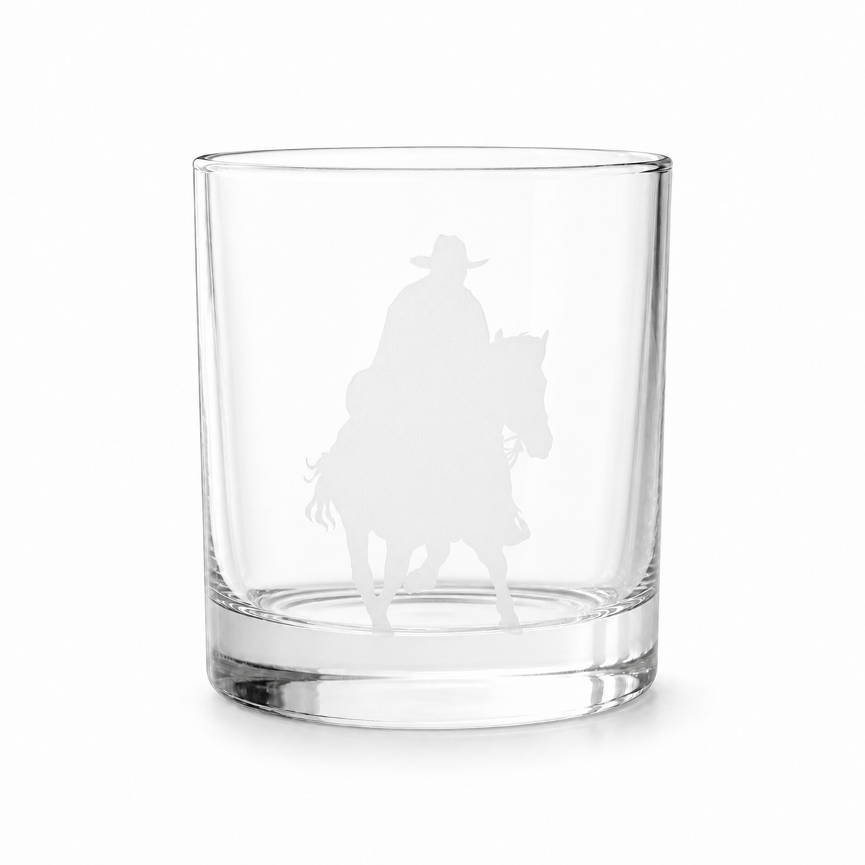 The Lone Rider Whiskey Glass
