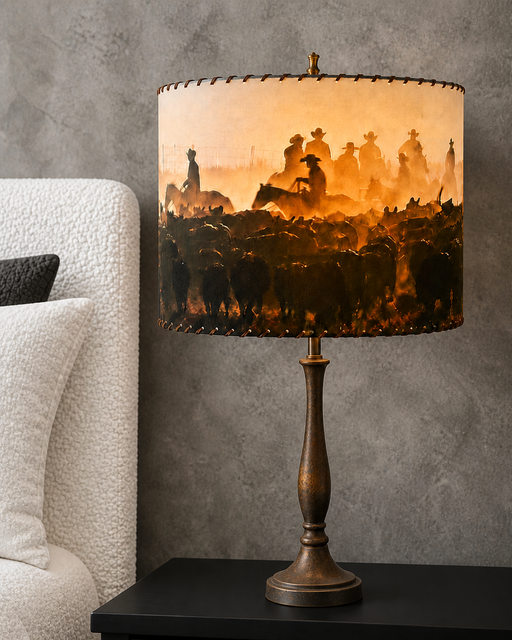 Where the Dust Settles Lampshade